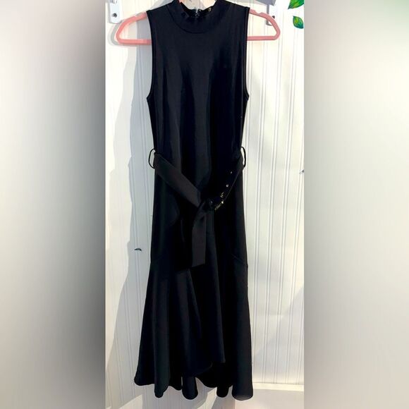 TED BAKER Elegant Black Sleeveless Dress SIZE 1 (XS) - Picture 2 of 7